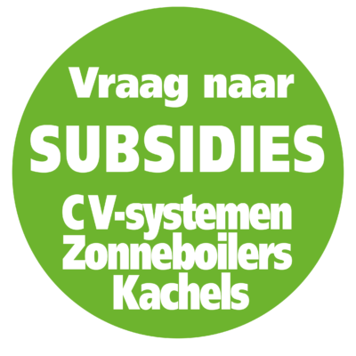 Vraag naar subsidies, CV-systemen, Zonneboilers, Kachels